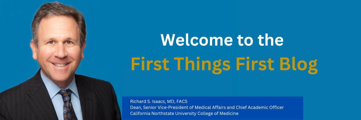 Blog: First Things First