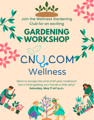 Gardening workshop event flyer