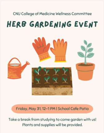 CNU Gardening Event 2 flyer