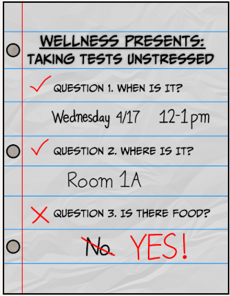 Taking Tests Unstressed event flyer