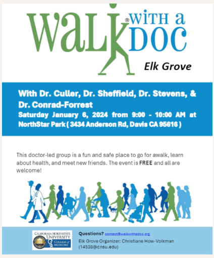 Walk With a Doc January 2024 flyer