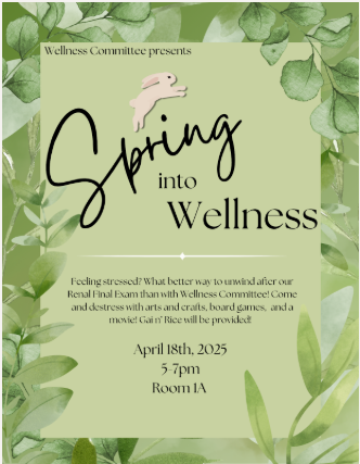 Spring into Wellness event flyer