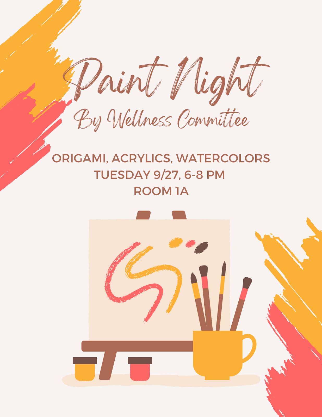 Paint Night 2023 flyer